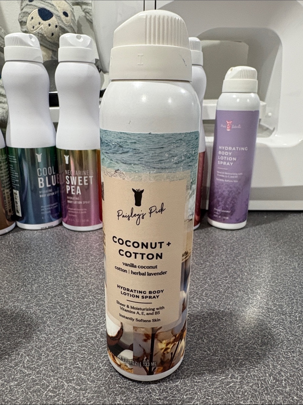 Pink Zebra Hydrating Body Lotion Spray - Coconut + Cotton